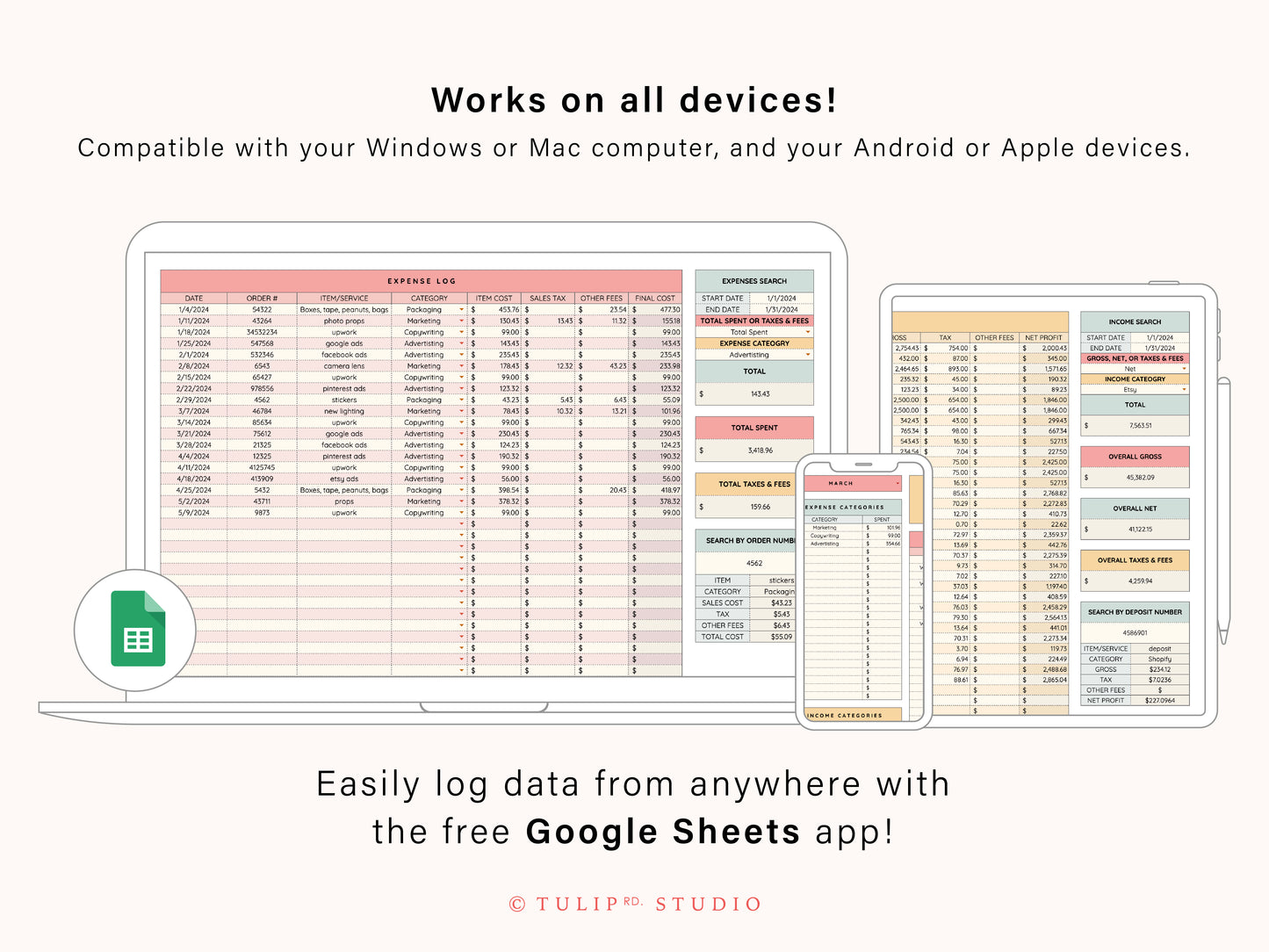 Business Bookkeeping | Google Sheets Template