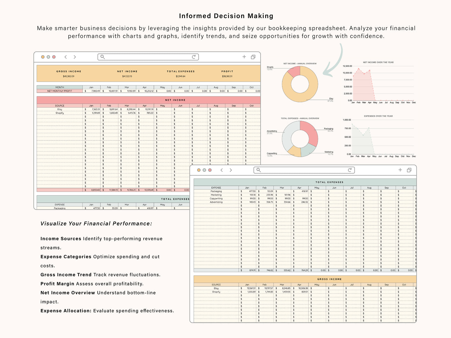 Business Bookkeeping | Google Sheets Template