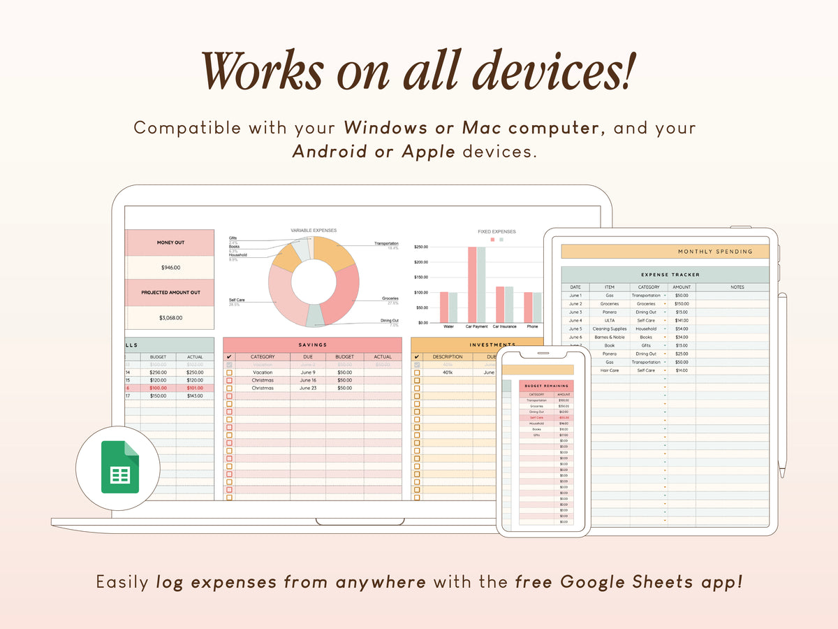 All-In-One Budget Spreadsheet | Google Sheets Template