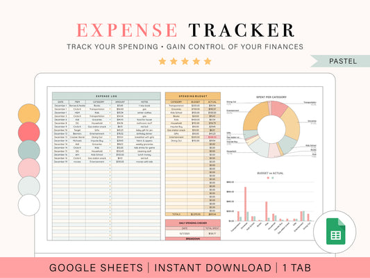 Expense Tracking Spreadsheet | Google Sheets Template
