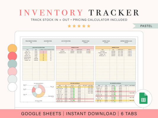 Inventory Tracker | Google Sheets Template