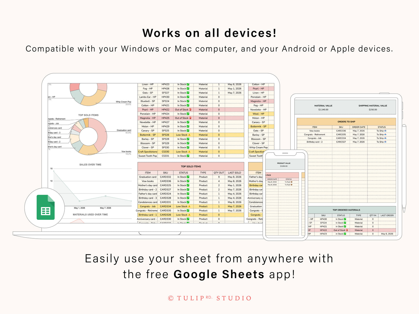 Inventory Tracker | Google Sheets Template
