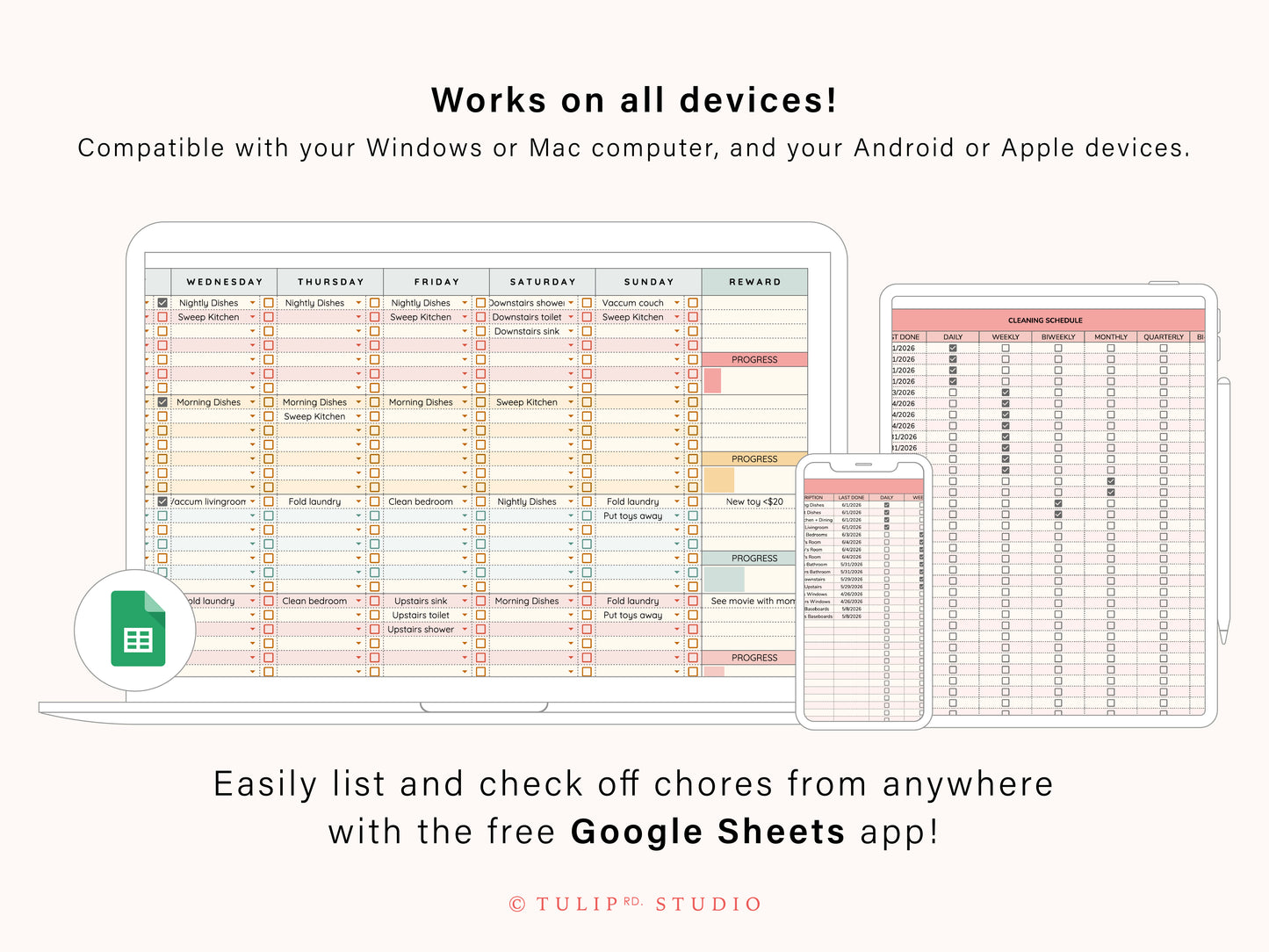 Chore Chart | Google Sheets Template