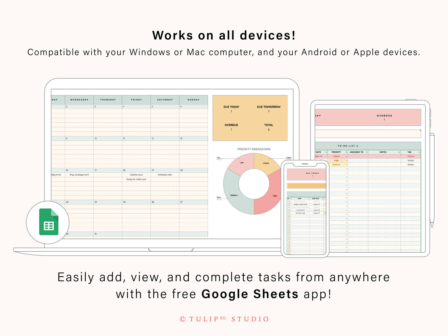 Task Tracking Spreadsheet | Google Sheets Template