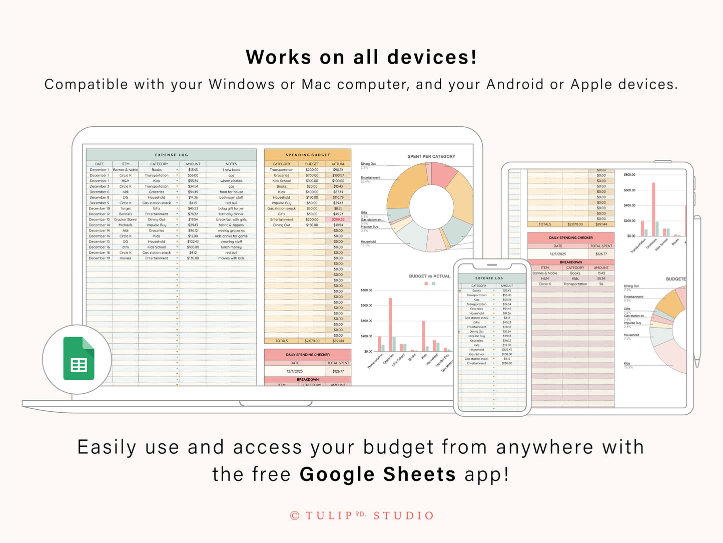 Expense Tracking Spreadsheet | Google Sheets Template