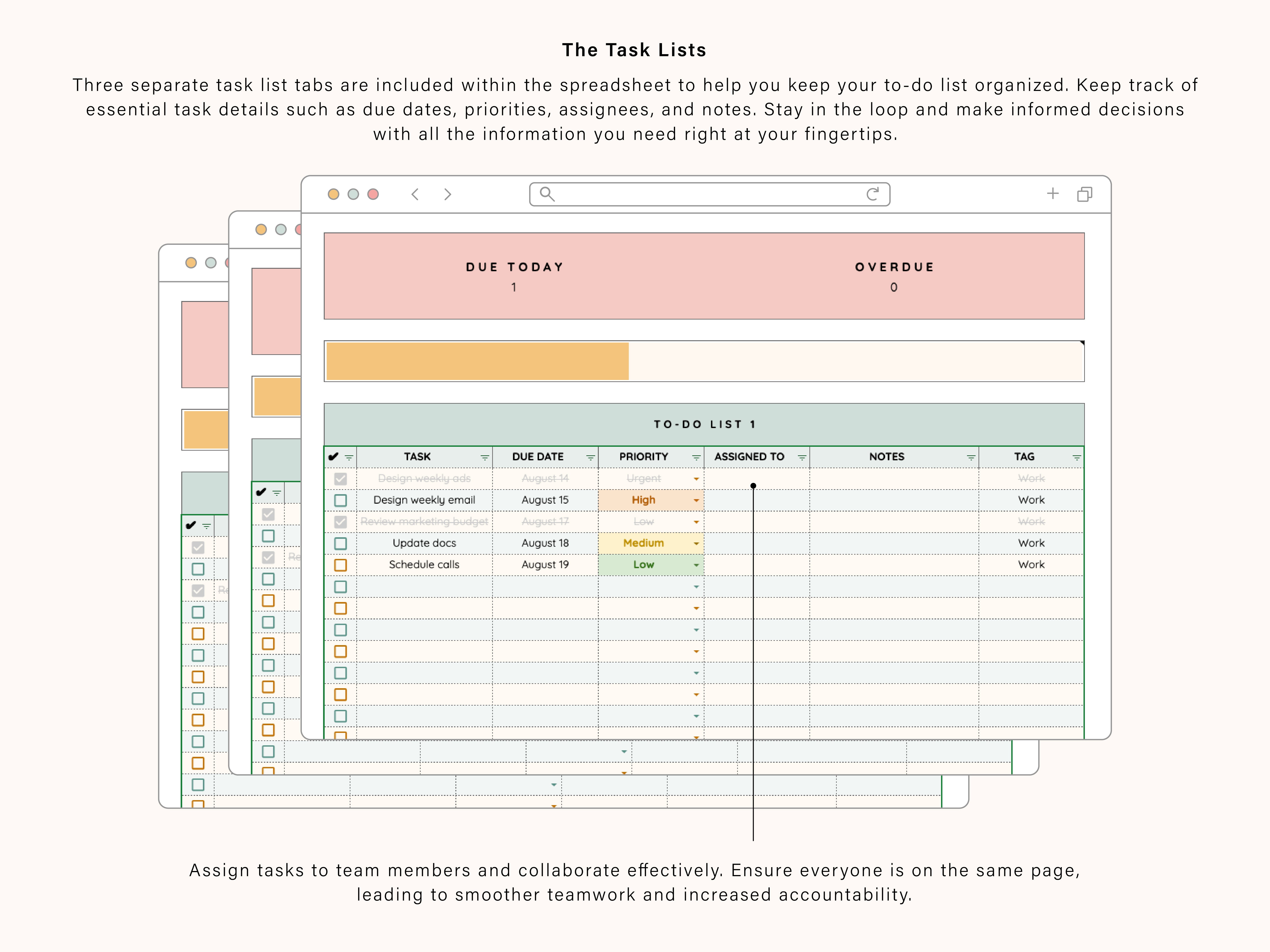 Internal Task Tracking Spreadsheet Task Tracking Spreadsheet | Google Sheets Template – Tulip Rd. Studio