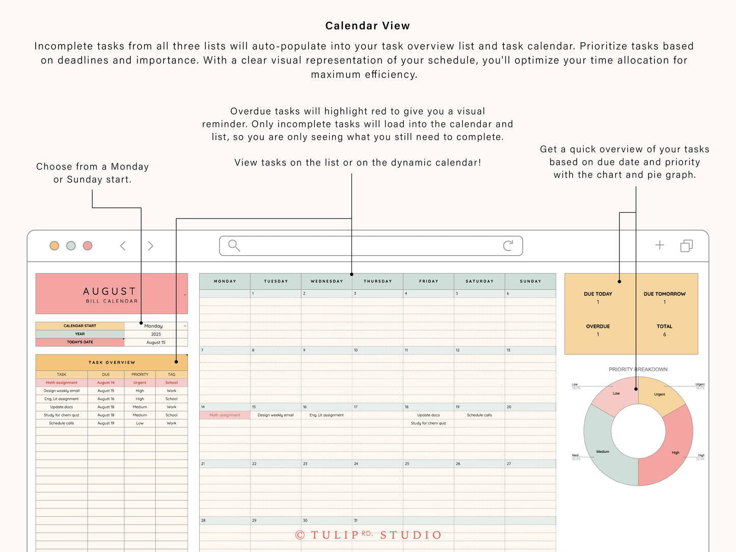 Task Tracking Spreadsheet | Google Sheets Template