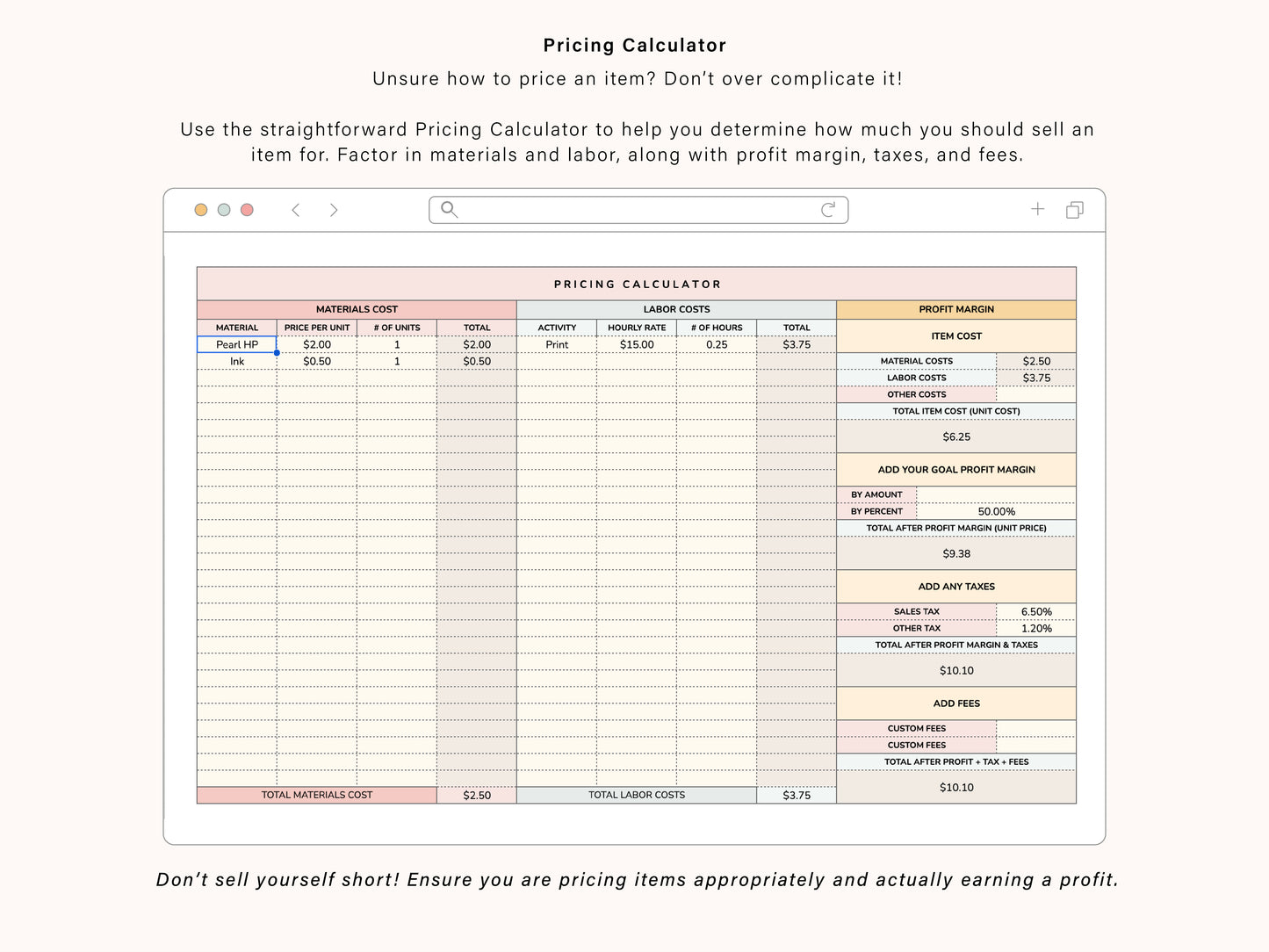 Inventory Tracker | Google Sheets Template