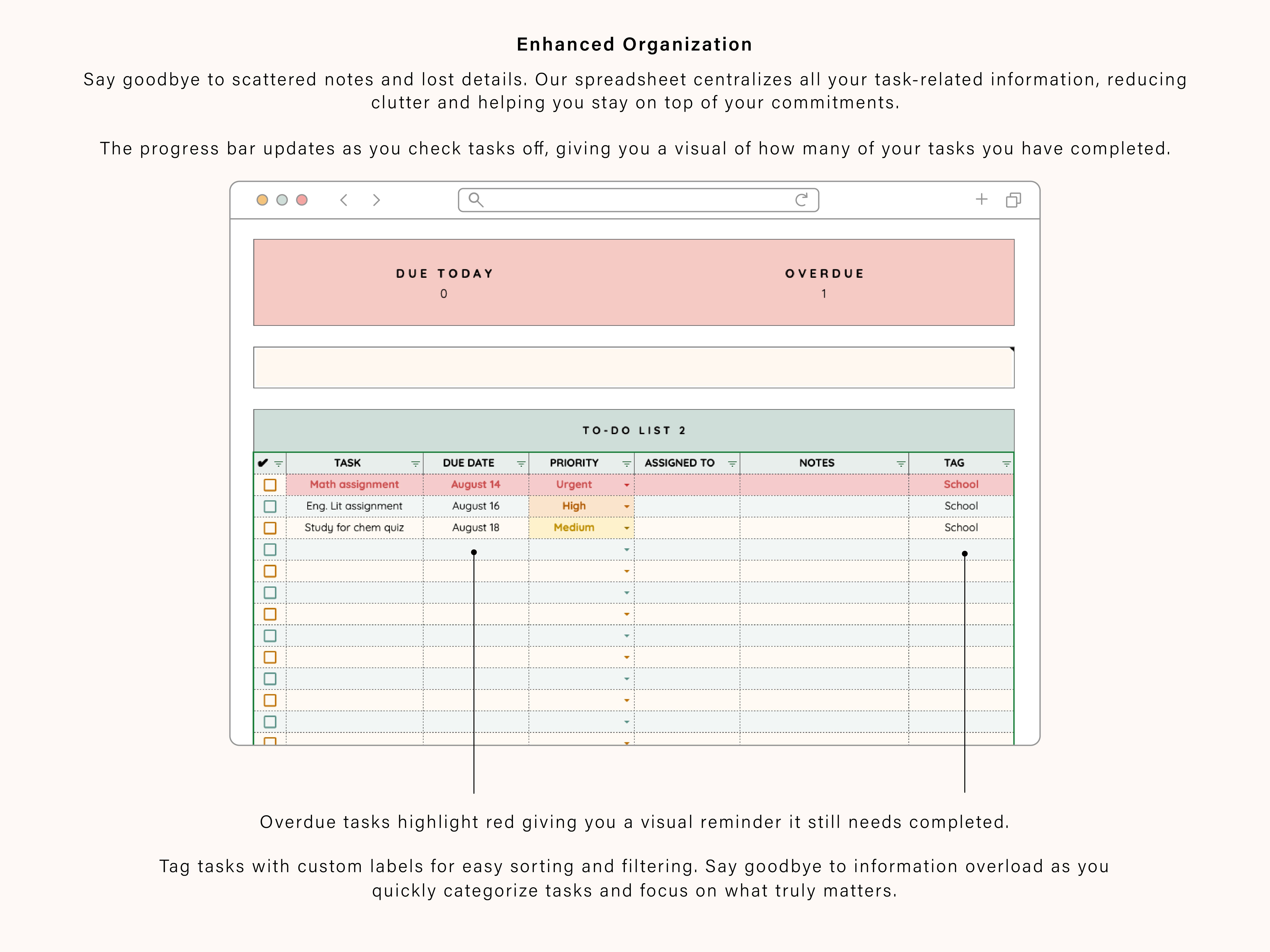 Internal Task Tracking Spreadsheet Task Tracking Spreadsheet | Google Sheets Template – Tulip Rd. Studio