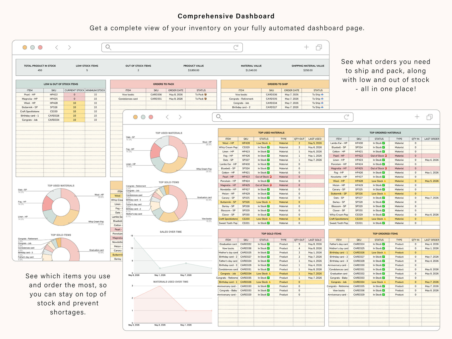 Inventory Tracker | Google Sheets Template