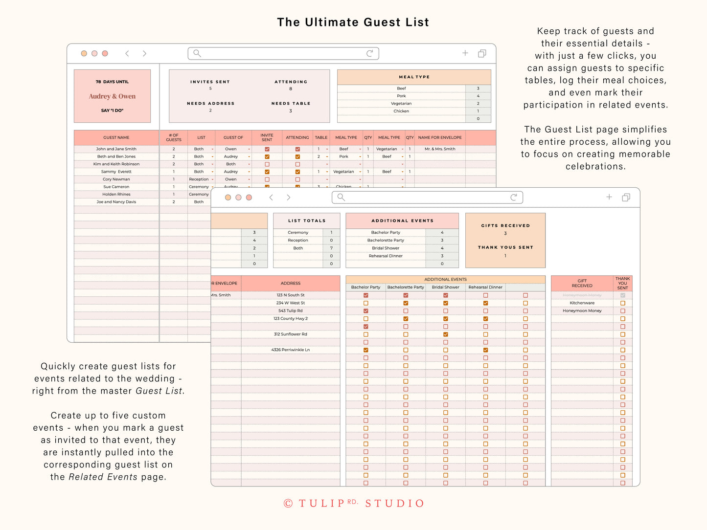 Wedding Planner | Google Sheets Template