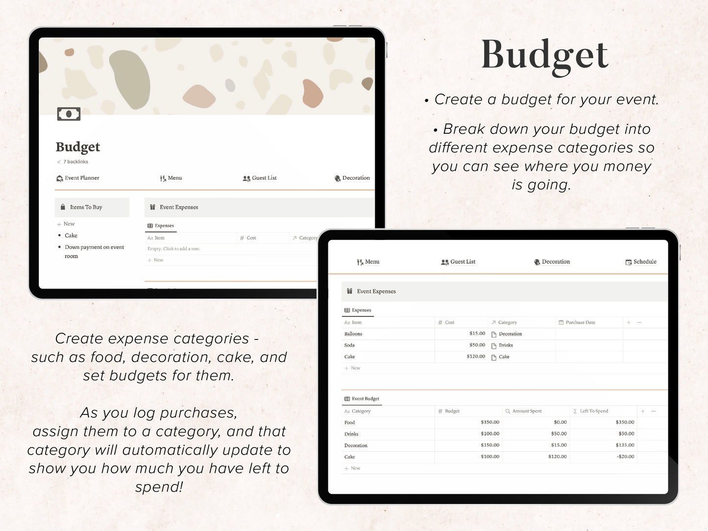 Event Planner | Notion Template