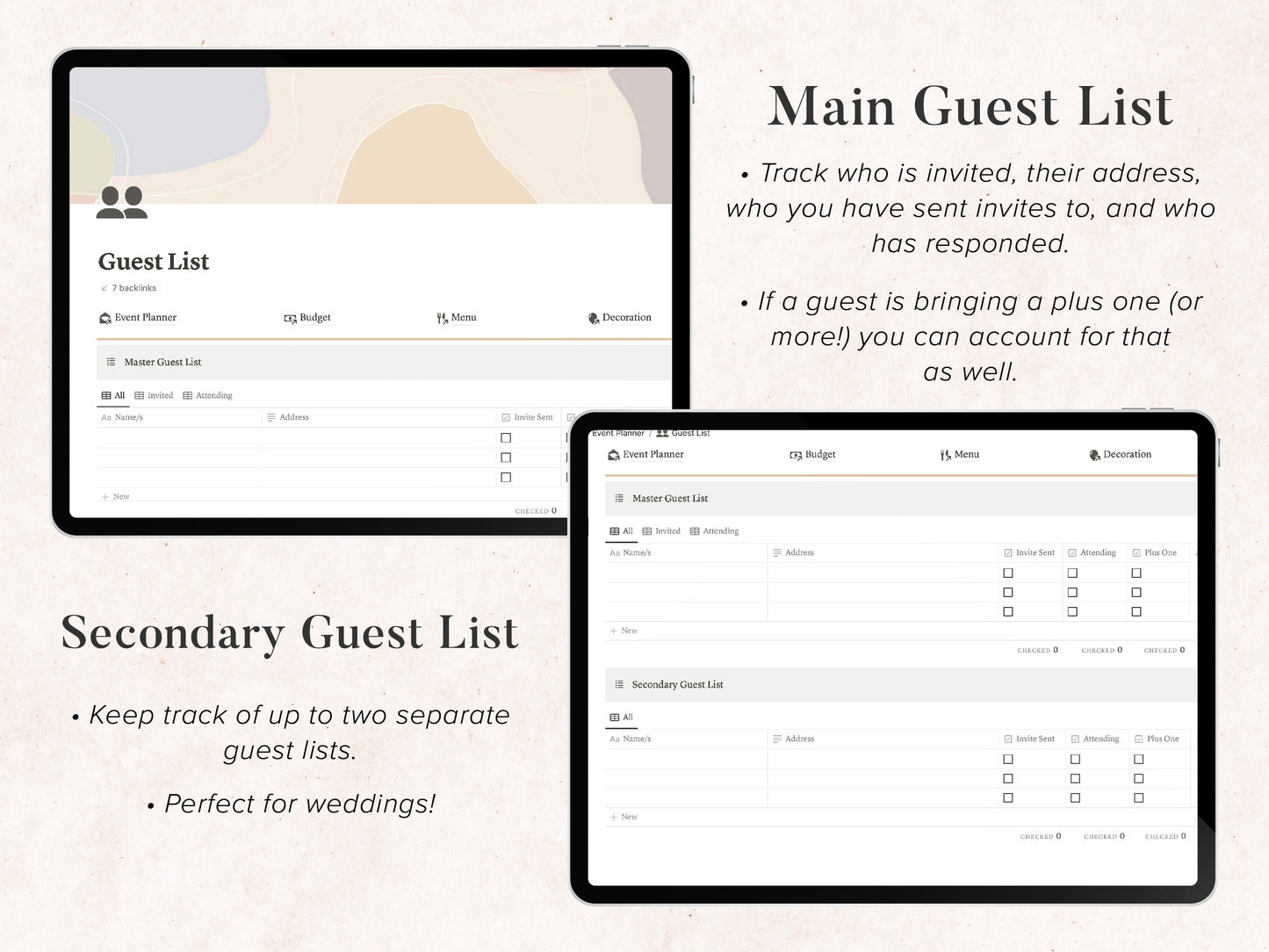 Event Planner | Notion Template